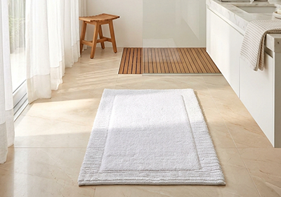 Tapete Kacyumara Suez 100% Algodão Antiderrapante 50cm x 80cm