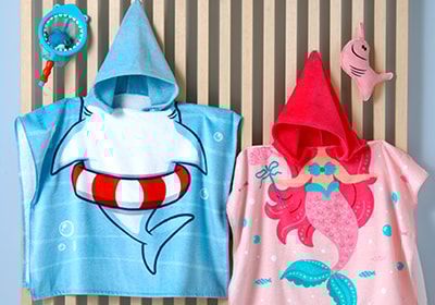 Toalha Infantil com Capuz Dohler Shark