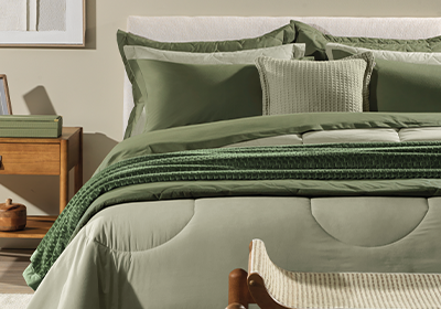 Edredom Casal Karsten Tom 100% Algodão Fio Penteado Percal 200 Fios