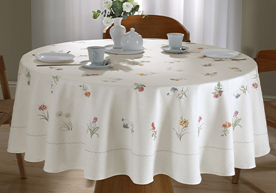 Toalha de Mesa Redonda Dohler Clean Diana
