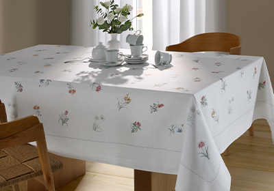 Toalha de Mesa Quadrada Dohler Clean Iris