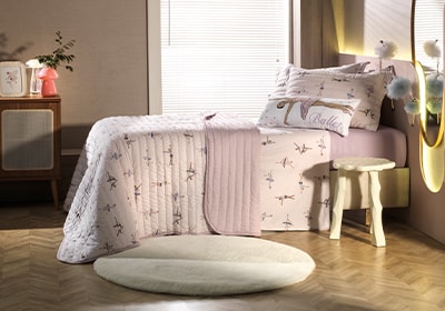 Kit Colcha Casal Infantil Altenburg Doce Plié