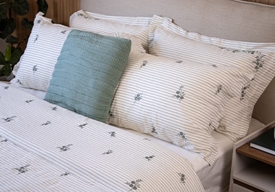 Jogo de Cama Queen Karsten Danton 100% Algodão Percal 200 Fios