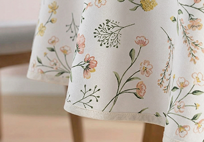 Toalha de Mesa Redonda Dohler Clean Florencia 4 Lugares 1,60m