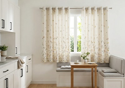 Cortina para Cozinha Dohler Botânica Folhas