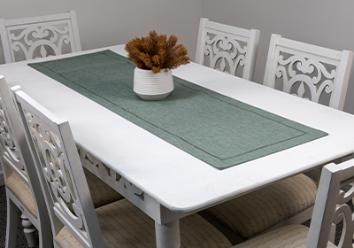 Caminho de Mesa Glamour Verde Star