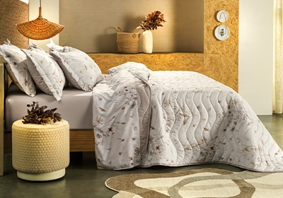 Kit Colcha Altenburg Golden Toque Acetinado