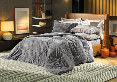 Edredom King Size Altenburg Blend Elegance Greco Dupla Face