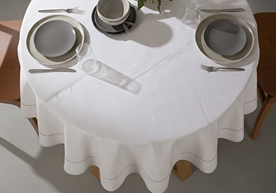 Toalha de Mesa Redonda Dohler Clean Iara