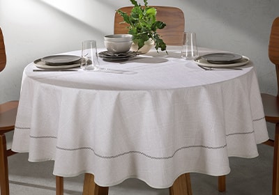 Toalha de Mesa Redonda Dohler Clean Iara