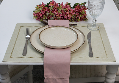 Kit 2 peças Jogo Americano Glamour Linen