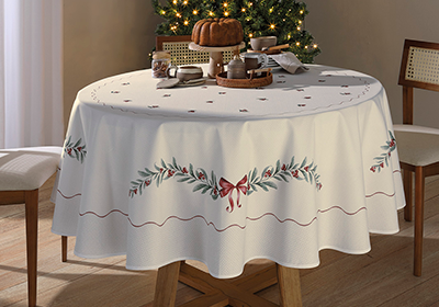 Toalha de Mesa Dohler Clean Ramos de Natal 