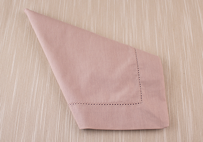 Kit 4 peças Guardanapo de Tecido Casa Argivai À Jour Verde Musgo Percal 100% Algodão