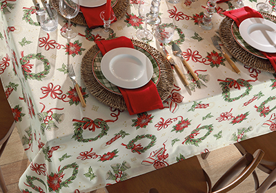 Toalha de Mesa Dohler Celebra Guirlandas de Natal