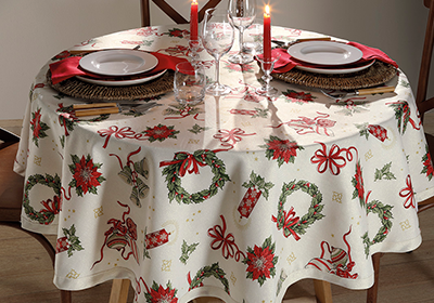 Toalha de Mesa Dohler Celebra Guirlandas de Natal
