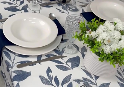 Toalha de Mesa Retangular Antique Amalfi 6 Lugares
