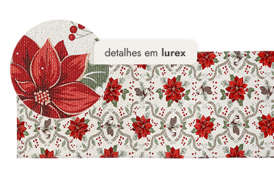 Caminho de Mesa Dohler Celebra Jardim de Natal com Efeito Brilho