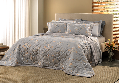 Kit Colcha Altenburg Flor de Lirio