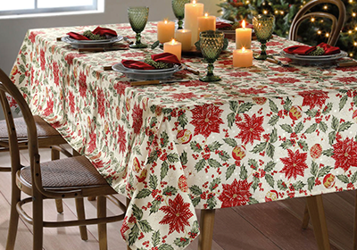 Toalha de Mesa Dohler Celebra Flores de Natal