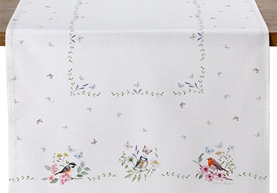 Caminho de Mesa Dohler Clean Renova Estampado Digital Jardim