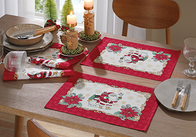 Kit Jogo Americano Dohler Amigos do Noel