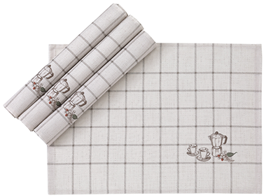 Kit 4 Peças Jogo Americano Dohler Clean Melina