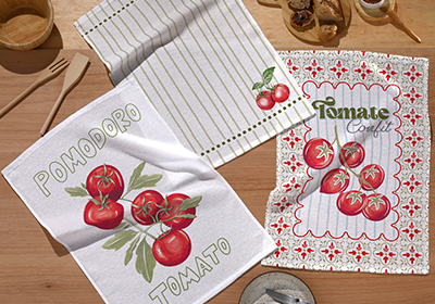 Kit 3 Peças Pano de Copa Dohler Tomate