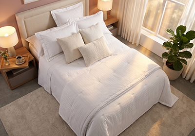 Kit Colcha King Size Buddemeyer Damask Square