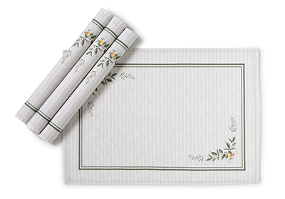 Kit 4 peças Jogo Americano Dohler Clean Amélia 45cm x 31cm