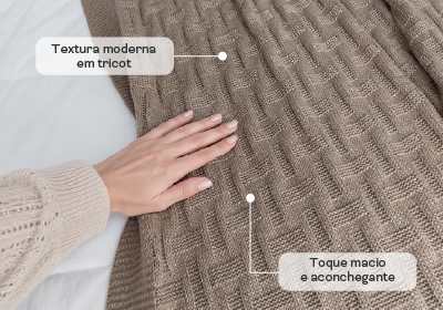 Manta Decorativa Urber Tricot