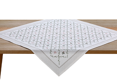 Toalha de Chá / Centro de Mesa Dohler Clean Estampado Digital Trama Natalina