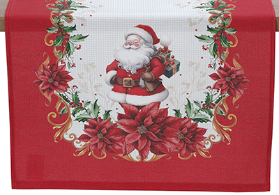 Caminho de Mesa Natal com Noel