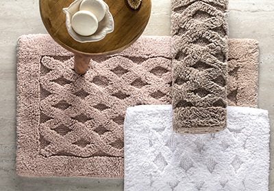 Tapete Kacyumara Lijor 100% Algodão Antiderrapante 50cm x 80cm