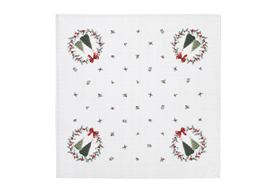  Toalha de Chá / Centro de Mesa Dohler Clean Estampado Digital Bosque de Natal 