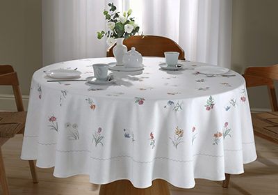 Toalha de Mesa Redonda Dohler Clean Diana