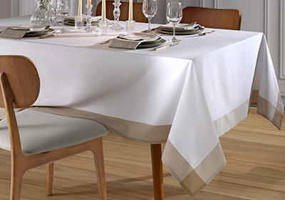 Toalha de Mesa Dohler Léia Ajour 100% Algodão