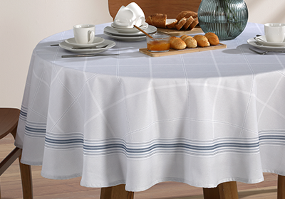 Toalha de Mesa Dohler Clean Ciel Redonda