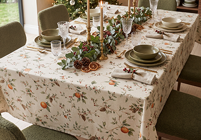 Toalha de Mesa Natal Bosque Natalino