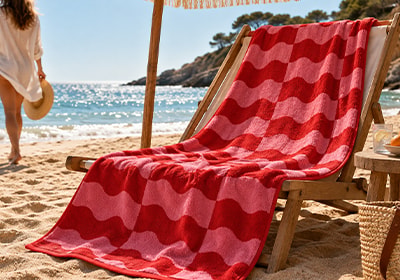 Toalha de Praia Buddemeyer Marea 100% Algodão 90cm x 1,50m