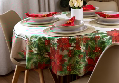 Toalha de Mesa Jardim de Natal