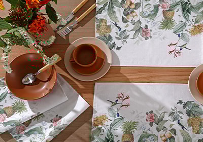 Kit 4 Peças Jogo Americano Dohler Clean Renova Estampado Digital Verena