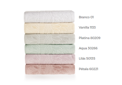 Toalha Karsten Lotus SoftMax Jacquard Aveludada