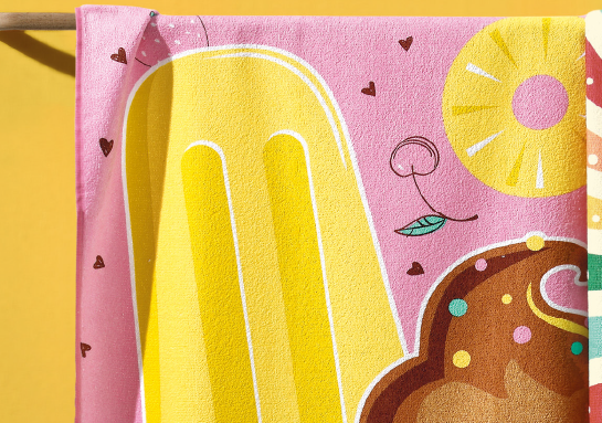 Toalha de Banho Infantil Dohler La Dolce Vita Felpuda 100% Algodão