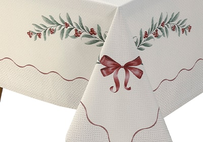 Toalha de Mesa Dohler Clean Ramos de Natal 