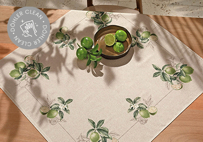 Toalha de Chá / Centro de Mesa Dohler Clean Renova Estampado Digital Limone