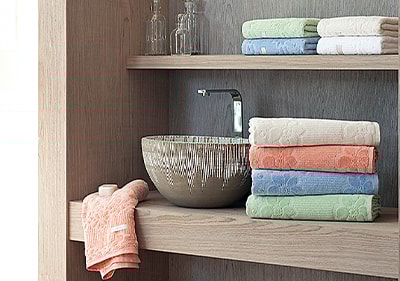 Toalha de Mão / Lavabo Buddemeyer Lollipop Jacquard Aveludada 100% Algodão