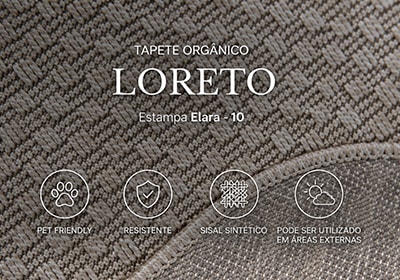 Tapete Orgânico para Sala Egípcio Loreto