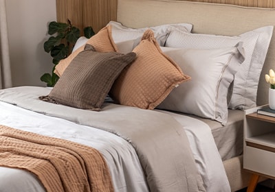 Jogo de Cama Queen Karsten Danton 100% Algodão Percal 200 Fios