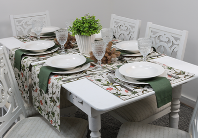 Kit 2 peças Jogo Americano Glamour Palms Dupla Face 35cm x 50cm