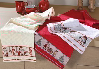 Pano de Copa Dohler Jacquard Vida II Encantos do Noel